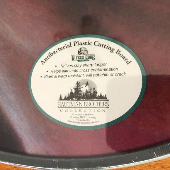 NEW Rivers Edge Antibacterial Plastic Cutting Board Horse Round 14" Hautman Bros - Picture 2 of 4